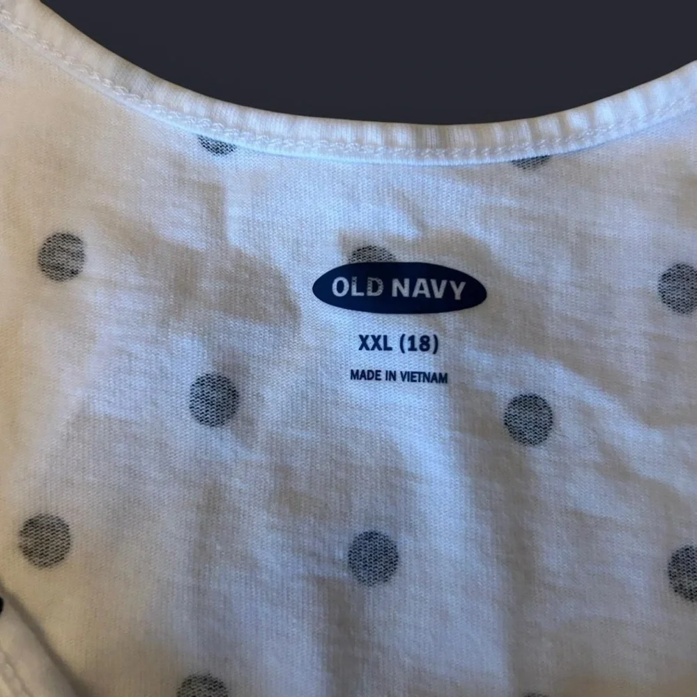 Old Navy Kids Size 18 XXL Sleeveless Polka Dot & Denim Dress